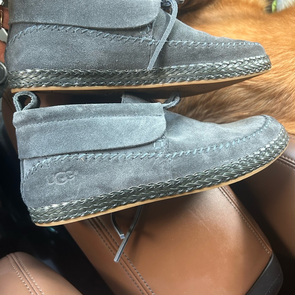 UGG women’s  Charcoal Suede Chukka Boots
